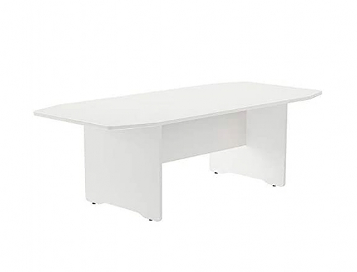 Mesa de reunion Rocada meeting 3003AW04 estructura madera blanco tablero madera blanco, imagen 2 mini