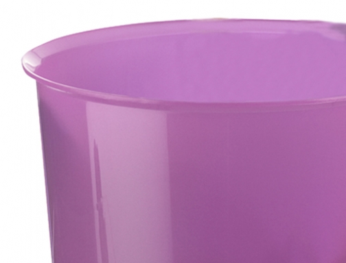 Papelera plastico Archivo 2000 violeta translucido 16 litros 290x310 mm 43532, imagen 4 mini