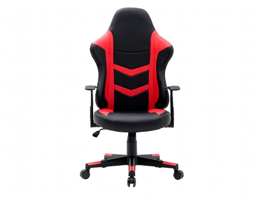 Silla Qconnect gaming orvieto simil piel base de metal alt max 1200 KF14202 , negro rojo, imagen 3 mini