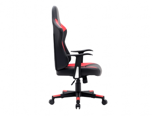 Silla Qconnect gaming orvieto simil piel base de metal alt max 1200 KF14202 , negro rojo, imagen 4 mini