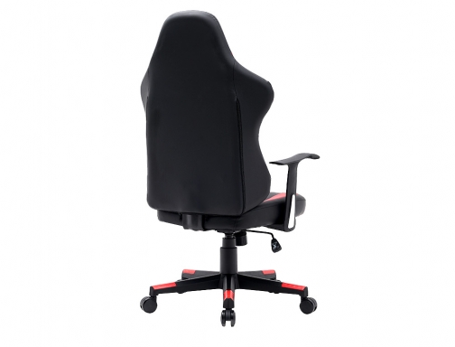 Silla Qconnect gaming orvieto simil piel base de metal alt max 1200 KF14202 , negro rojo, imagen 5 mini