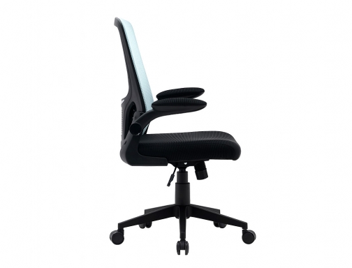 Silla Qconnect oficina alba malla base de metal alt max 1110 anc KF14193 , negro azul, imagen 3 mini