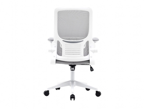 Silla Qconnect oficina alba malla base de metal alt max 1110 anc KF14194 , blanco gris, imagen 5 mini