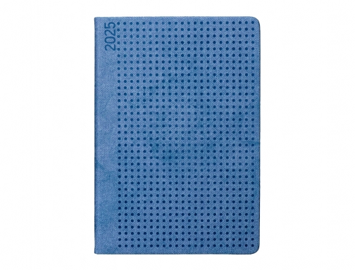 Agenda encuadernada Liderpapel anafi A5 2025 da pgina color azul papel 70 170458, imagen 3 mini