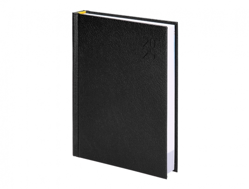 Agenda encuadernada Liderpapel corfu A4 2025 da pgina negro papel 60 gr 170478, imagen 5 mini