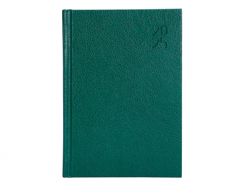 Agenda encuadernada Liderpapel corfu A5 2025 da pgina color verde papel 60 170467, imagen 3 mini