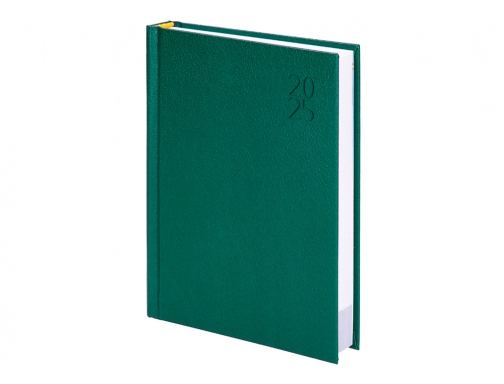 Agenda encuadernada Liderpapel corfu A5 2025 da pgina color verde papel 60 170467, imagen 5 mini