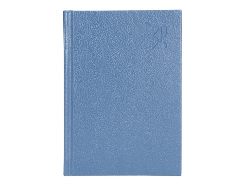 Agenda encuadernada Liderpapel corfu A5 2025 da pgina color azul claro papel 170469, imagen 3 mini