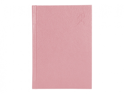 Agenda encuadernada Liderpapel corfu A5 2025 da pgina color rosa nude papel 170470, imagen 3 mini