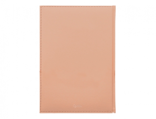 Agenda encuadernada Liderpapel creta 170x240 mm 2025 dia pagina color rosa nude 170490, imagen 4 mini