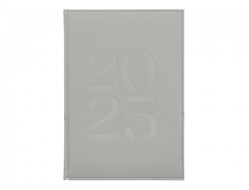 Agenda encuadernada Liderpapel creta 170 x 240 2025 da pgina color gris 170495, imagen 3 mini