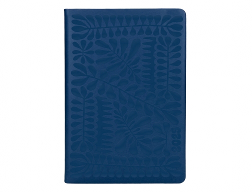 Agenda encuadernada Liderpapel icaria A5 2025 da pgina color azul papel 70 170505, imagen 3 mini