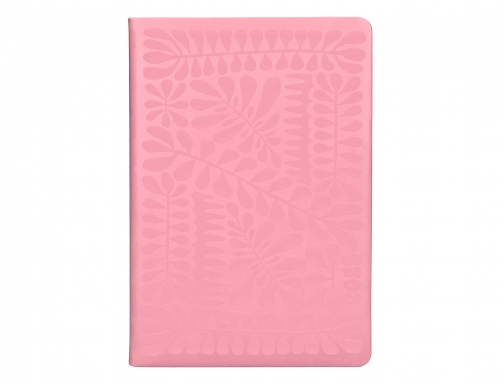 Agenda encuadernada Liderpapel icaria A5 2025 da pgina color rosa papel 70 170508, imagen 3 mini