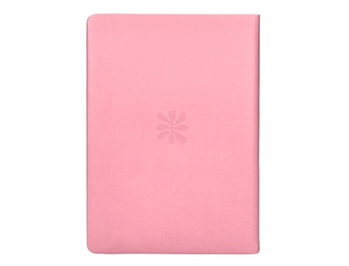 Agenda encuadernada Liderpapel icaria A5 2025 da pgina color rosa papel 70 170508, imagen 4 mini