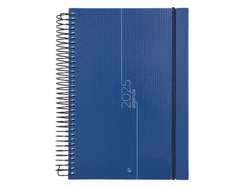 Agenda encuadernada Liderpapel olbia A4 2025 da pgina color azul papel 60 170450, imagen 3 mini