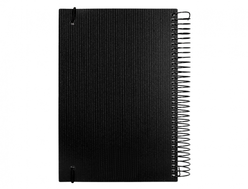 Agenda encuadernada Liderpapel olbia A5 2025 da pgina color negro papel 60 170448, imagen 4 mini