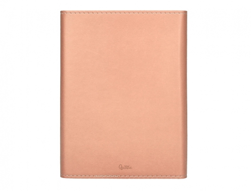 Agenda encuadernada Liderpapel psara A5 2025 da pgina color rosa nude papel 170435, imagen 4 mini