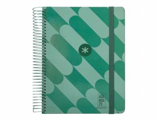 Agenda espiral Antartik pattern A5+ 2025 dia pagina colores surtidos papel 80 170549, imagen 3 mini