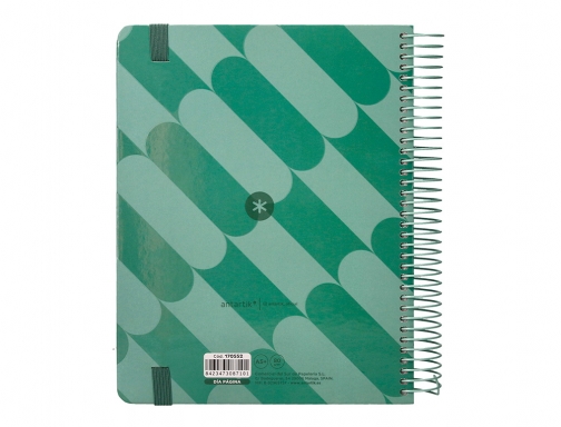 Agenda espiral Antartik pattern A5+ 2025 dia pagina colores surtidos papel 80 170549, imagen 4 mini