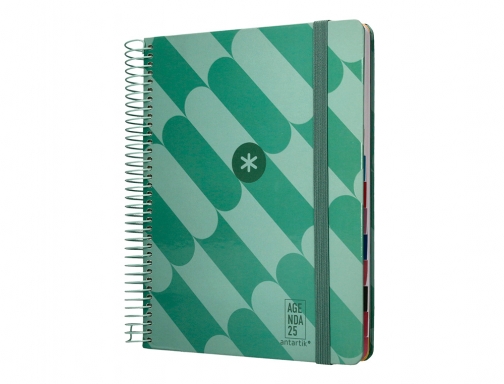 Agenda espiral Antartik pattern A5+ 2025 dia pagina colores surtidos papel 80 170549, imagen 5 mini