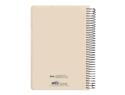 Agenda espiral Liderpapel classic A4 2025 dia pagina blanco y negro 1 170379, imagen 4 mini