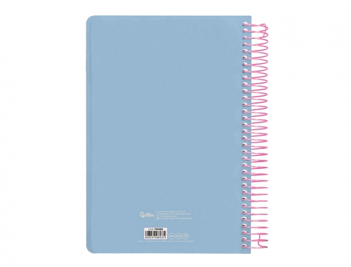 Agenda espiral Liderpapel classic A4 2025 semana vista vista azul claro papel 170382, imagen 4 mini