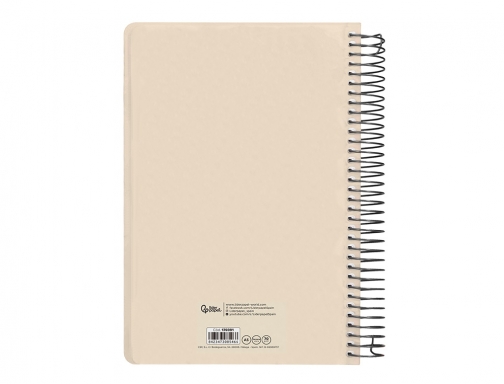 Agenda espiral Liderpapel classic A5 2025 semana vista blanco y negro 1 170391, imagen 4 mini