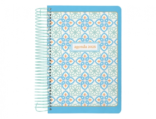 Agenda espiral Liderpapel perissa A4 2025 da pgina azul papel 80 gr 170411, imagen 3 mini