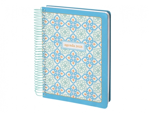 Agenda espiral Liderpapel perissa A4 2025 da pgina azul papel 80 gr 170411, imagen 5 mini