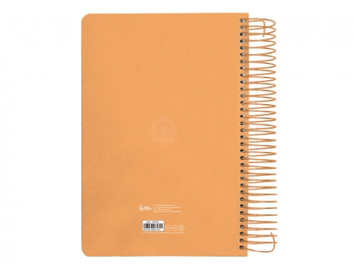 Agenda espiral Liderpapel perissa A4 2025 da pgina color naranja papel 80 170412, imagen 4 mini