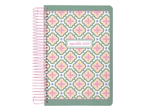 Agenda espiral Liderpapel perissa A4 2025 da pgina verde papel 80 gr 170413, imagen 3 mini