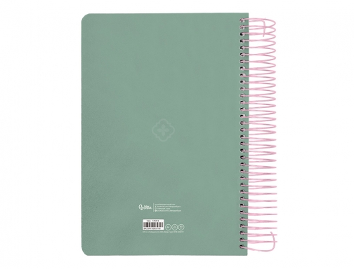 Agenda espiral Liderpapel perissa A4 2025 da pgina verde papel 80 gr 170413, imagen 4 mini