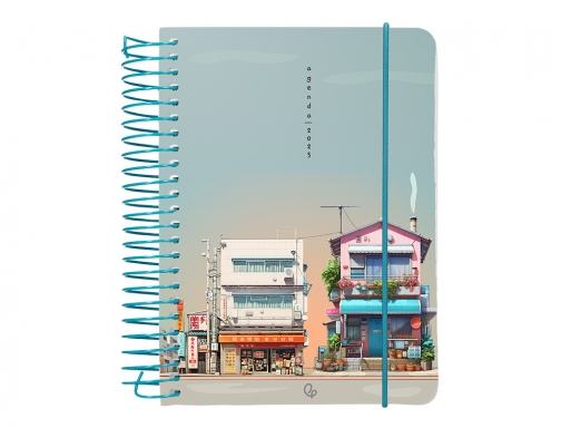 Agenda espiral Liderpapel sant orini A6 2025 da pgina street view papel 170373, imagen 3 mini