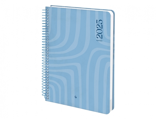 Agenda espiral Liderpapel syro s A5 2025 da pgina color azul papel 170419, imagen 5 mini