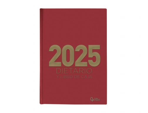 Dietario Liderpapel 2025 cuarto 15x21,5 cm color rojo papel 70 gr 170531, imagen 3 mini