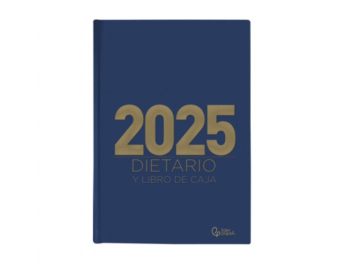 Dietario Liderpapel 2025 cuarto 15x21,5 cm color azul papel 70 gr 170532, imagen 3 mini