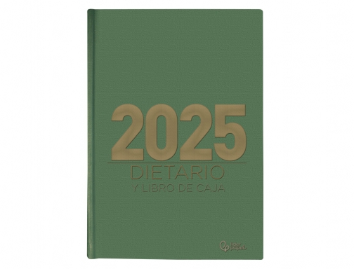 Dietario Liderpapel 2025 cuarto 15x21,5 cm color verde papel 70 gr 170533 , negro, imagen 3 mini