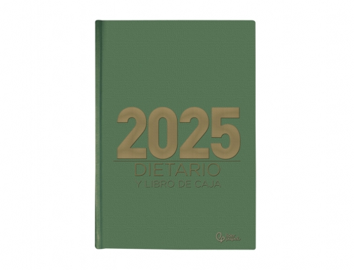 Dietario Liderpapel 2025 octavo 12x16,5 cm color verde papel 70 gr 170536, imagen 3 mini