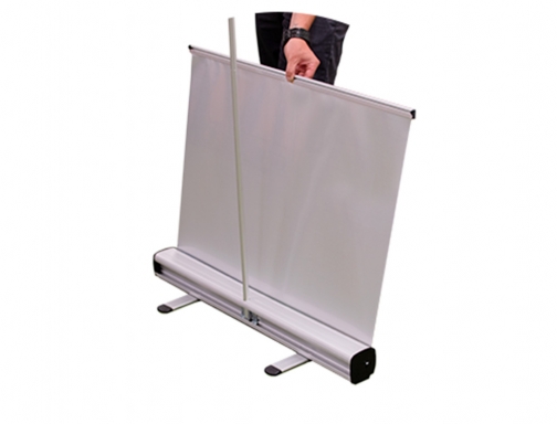 Display enrollable Yosan roll up aluminio 1 cara ancho 100 cm altura 844DROLL1C100, imagen 5 mini