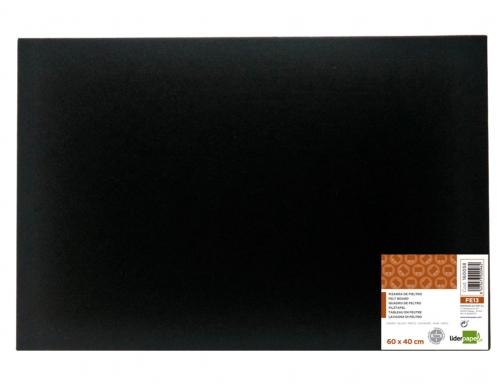 Tablero de anuncios Liderpapel fieltro color negro 40x60 cm 160058, imagen 2 mini