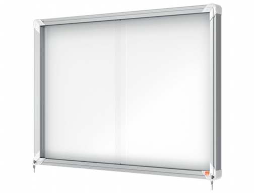 Vitrina de anuncios Nobo premium plus magnetica con puerta corredera 8 x 1902569, imagen 2 mini