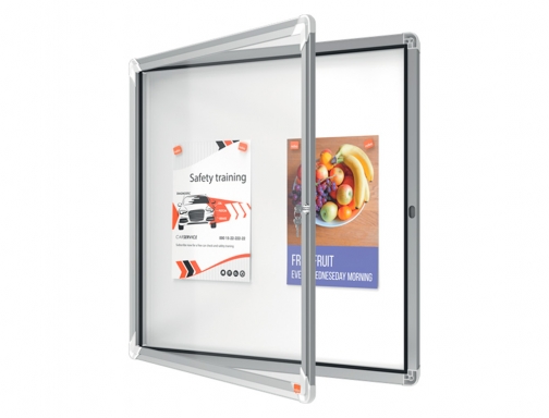 Vitrina de anuncios Nobo premium plus magnetica de exterior 6 x Din 1902578, imagen 5 mini