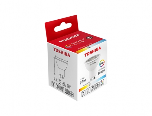 Bombilla led Toshiba gu10 5.5w 3000k luz calida 384907, imagen 3 mini