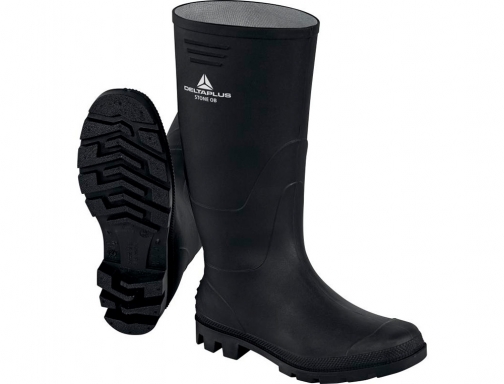 Botas Deltaplus de seguridad stone pvc negro suela de tacos talla 40 STONEOBNO40, imagen 3 mini