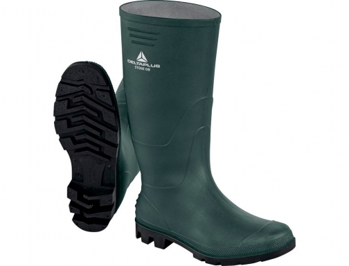 Botas Deltaplus de seguridad stone pvc verde suela de tacos talla 39 STONEOBVE39, imagen 3 mini