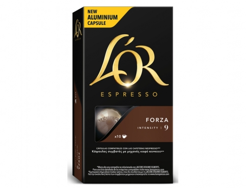 Cafe Lor espresso forza fuerza 9 caja de 10 unidades compatible con 67061, imagen 3 mini