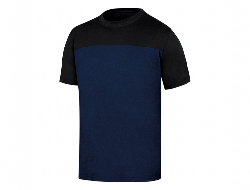 Camiseta de algodon Deltaplus color azul negro talla m GENO2MNTM, imagen 2 mini