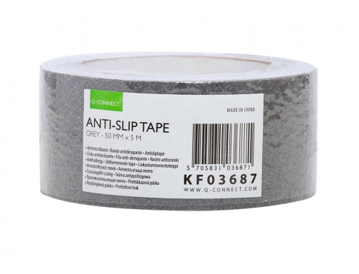 Cinta antideslizante Qconnect gris 5mt x 50 mm KF03687, imagen 3 mini