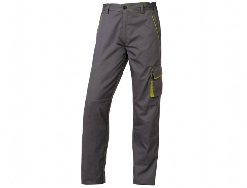 Pantalon de trabajo Deltaplus cintura ajustable 5 bolsillos color gris verde talla M6PANGRXG, imagen 2 mini