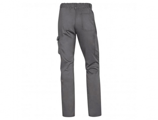 Pantalon de trabajo Deltaplus cintura elastica 5 bolsillos color gris negro talla PANOSTRPAGNTPT, imagen 4 mini